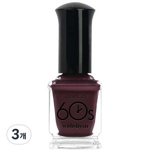 위드샨 60S 네일 매니큐어, M82 루시퍼, 9ml, 3개