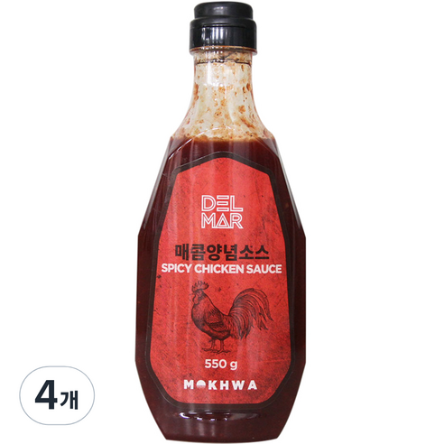 딜리셔스마켓 매콤양념소스, 550g, 4개