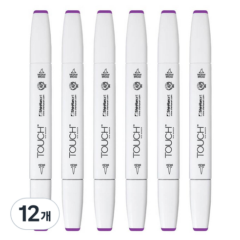 신한화구 터치 트윈 브러쉬마카 LIGHT VIOLET 82, 12개