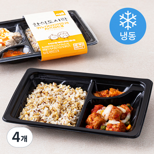 아임닭 한식도시락 퀴노아영양밥과 치즈미트볼 (냉동), 230g, 4개