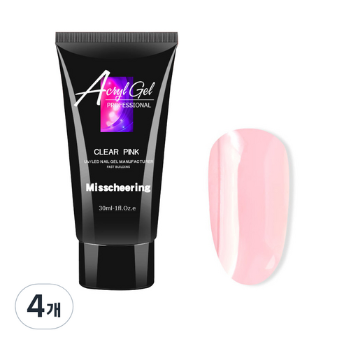 네일연장 폴리젤 30ml, 4개