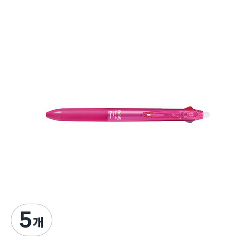 파이롯트 프릭션볼 2색 볼펜 0.5mm, 핑크, 5개