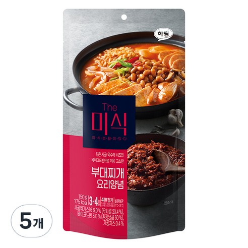 더미식 부대찌개 양념, 150g, 5개