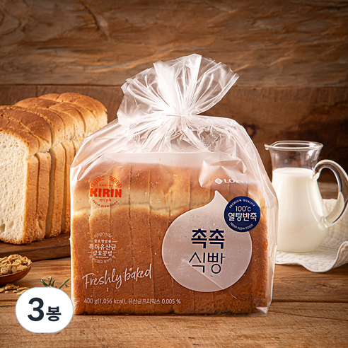 기린 촉촉식빵, 400g, 3봉