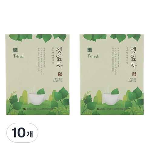 하루의 디톡스 데일리워터 깻잎차, 0.6g, 12개입, 10개