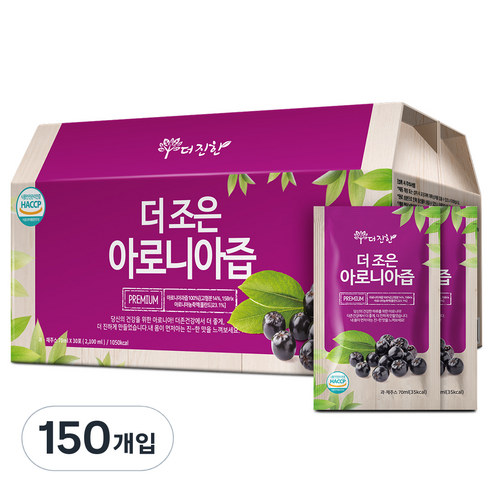 더존건강 더조은 아로니아즙, 2100ml, 5개