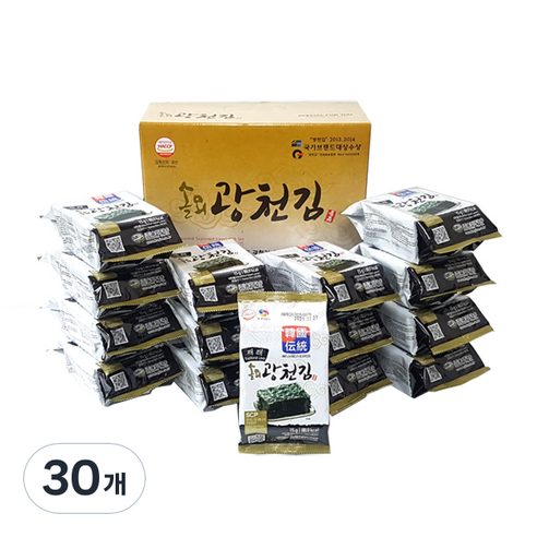 솔뫼광천 재래 식탁김, 15g, 30개