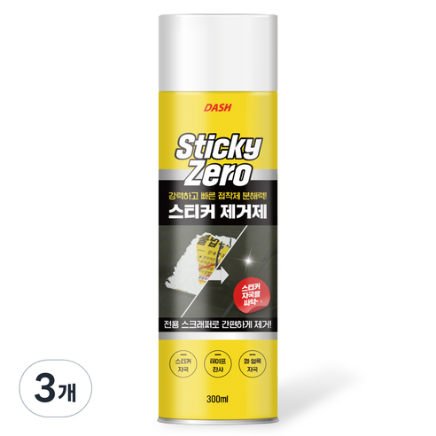 대쉬 스티키 제로 스티커 제거제 300ml, 3개