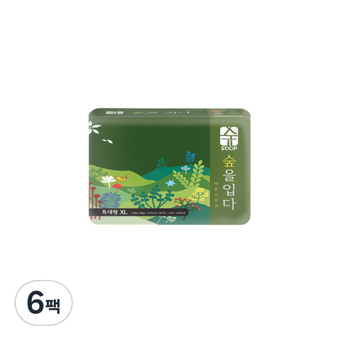 숲 팬티 기저귀 특대형(11~13kg), 132개