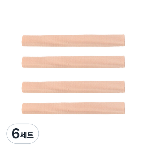풋인솔 패브릭 발가락 보호 튜브 S + M 2p + L 세트, 6세트