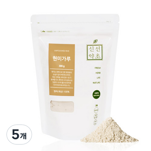 신선약초 현미분말, 300g, 5개