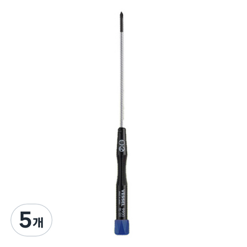 베셀 9900 정밀 십자 드라이버 0 x 100 mm, 5개