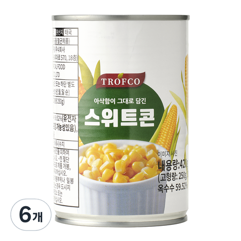 트로프코 스위트콘, 420g, 6개