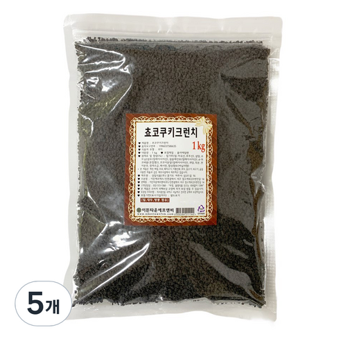 드랍쉽 초코쿠키 크런치, 1kg, 5개