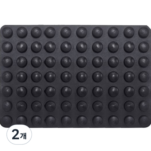 명가철물 3M 미끄럼방지 소음방지 실리콘 범폰 70p, 검정, 2개