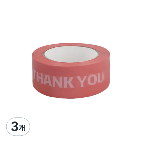 에이러블 포장용 박스테이프 45mm x 100m B0210, 2 로고 레드화이트, 3개