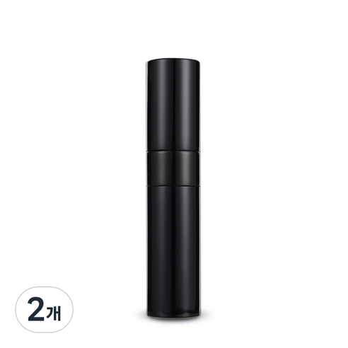 플라카 휴대용 간편한 향수 공병 8ml, 블랙, 2개