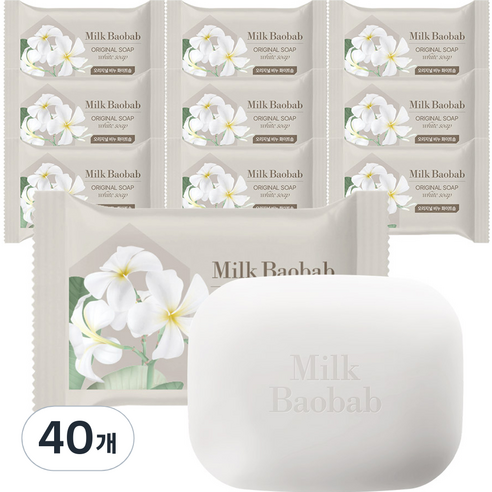 밀크바오밥 오리지널 비누 화이트솝향, 100g, 40개