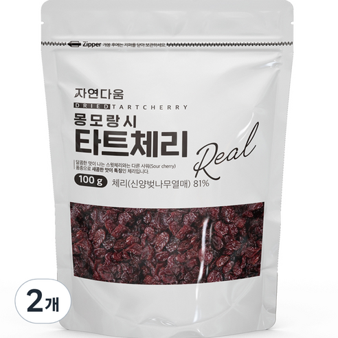 자연다움 몽모랑시 타트체리, 2개, 100g
