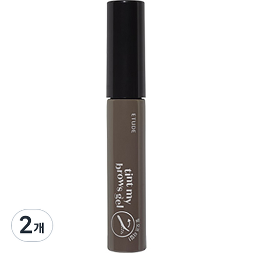 에뛰드 청순거짓 브로우 젤 틴트 0.5g, 03 그레이브라운, 2개