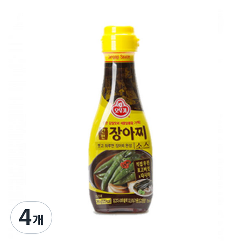 오뚜기 간편 장아찌 소스, 265g, 4개