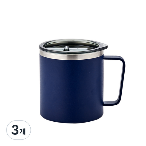 오슬로 아웃백 머그 V2, 블루, 420ml, 3개