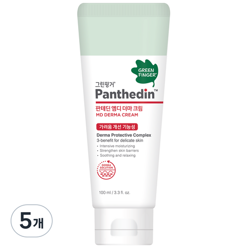 그린핑거 판테딘 엠디 더마 크림, 100ml, 5개
