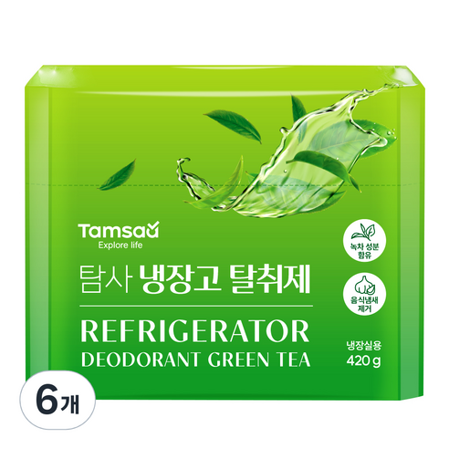 탐사 냉장고 탈취제, 420g, 6개