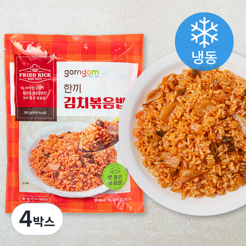 곰곰 한끼 김치볶음밥 (냉동), 280g, 4개