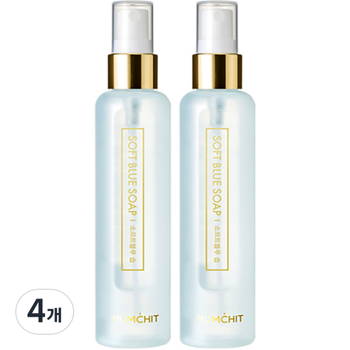 멈칫 헤어 앤 바디미스트 소프트블루 솝향, 105ml, 4개