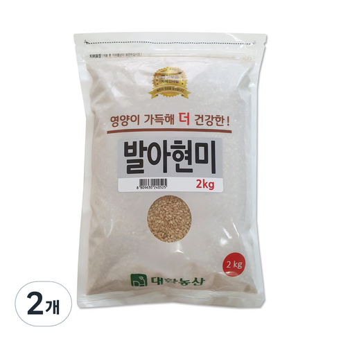 대한농산 발아현미, 2kg, 2개