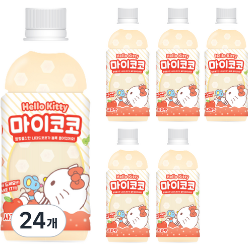 헬로키티 마이코코 사과맛, 24개, 340ml