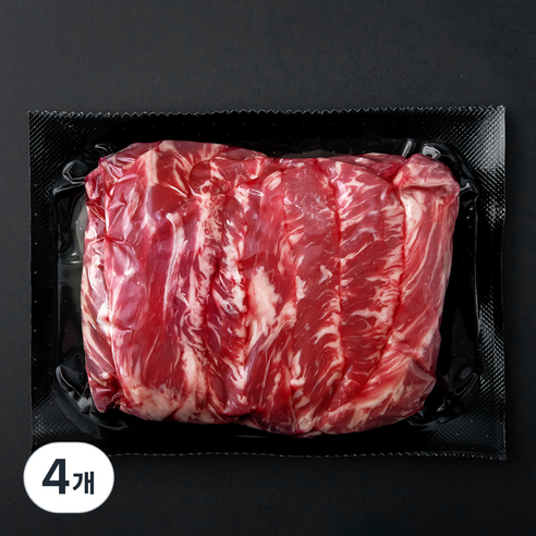 호주산 갈비살 메가 구이용 (냉장), 700g, 4개