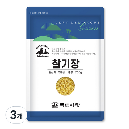 독도사랑 찰기장, 700g, 3개