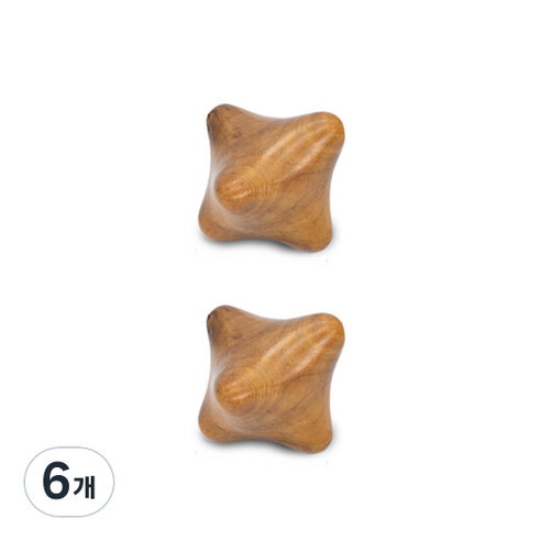 샌달 우드 스크래핑 보드 나무 전신 얼굴 마사지기 H, 6개