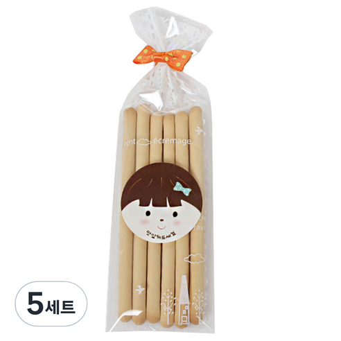 피크닉하우스 레이스 비접착 opp 포장봉투 30p + 타이 30p + 스티커 30p, 혼합 색상, 5세트