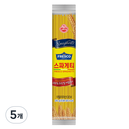 오뚜기프레스코 스파게티, 240g, 5개