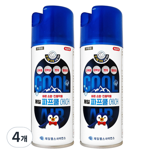 제일헬스사이언스 파프쿨 에어 뿌리는파스 180ml, 1개입, 4개