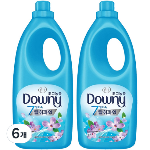 다우니 초고농축 섬유유연제 레몬그라스와 라일락, 2L, 6개