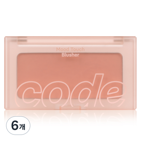 코드글로컬러 무드터치 블러셔 3.5g, 08 실크 진저, 6개