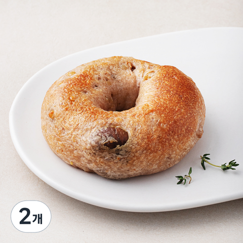 도제식빵 무화과 호두 베이글, 130g, 1개입, 2개
