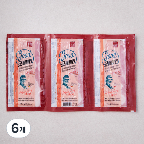 오뗄 굿베이컨 3팩, 156g, 6개