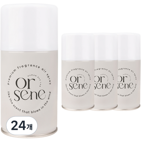 올센느 프리미엄 니치향수 방향제 자동분사기 리필 캔 블랙베리앤베이, 250ml, 24개