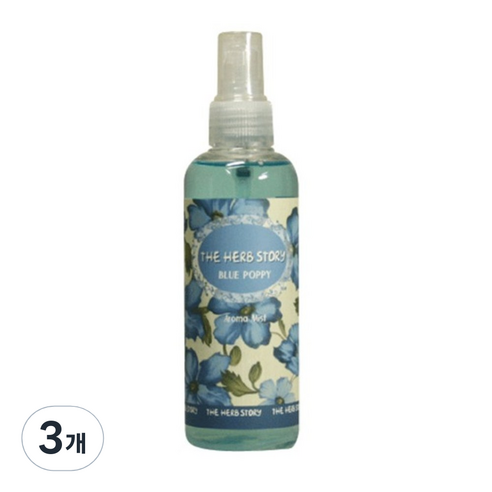 더허브스토리 아로마 페이스 겸용바디미스트 블루퍼피, 200ml, 3개
