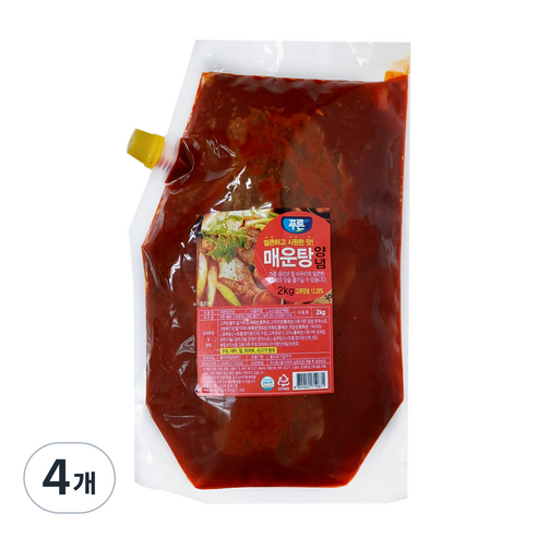 푸른식품 매운탕 양념소스, 4개, 2kg