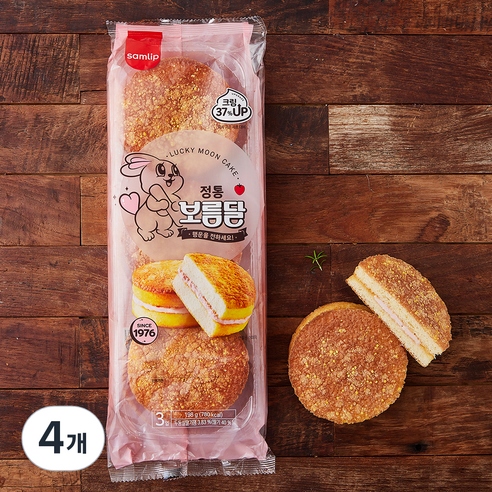 삼립 정통 보름달, 66g, 3개입, 4개