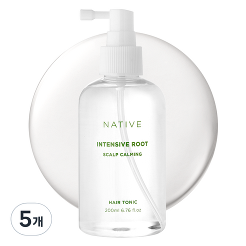 아브카 네이티브 인텐시브 루트 카밍 두피케어 탈모증상완화 헤어토닉, 5개, 200ml