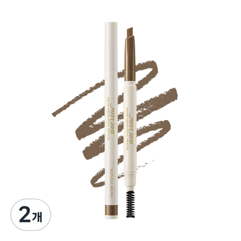 투쿨포스쿨 아트클래스 브로우 디자이닝 펜슬 0.18g, 3호 내추럴브라운, 2개