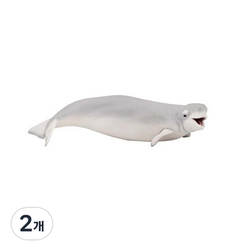 파포 해양동물 벨루가 피규어, 2개