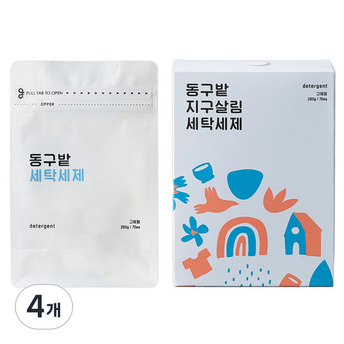 동구밭 세탁세제, 280g, 4개, 70개입